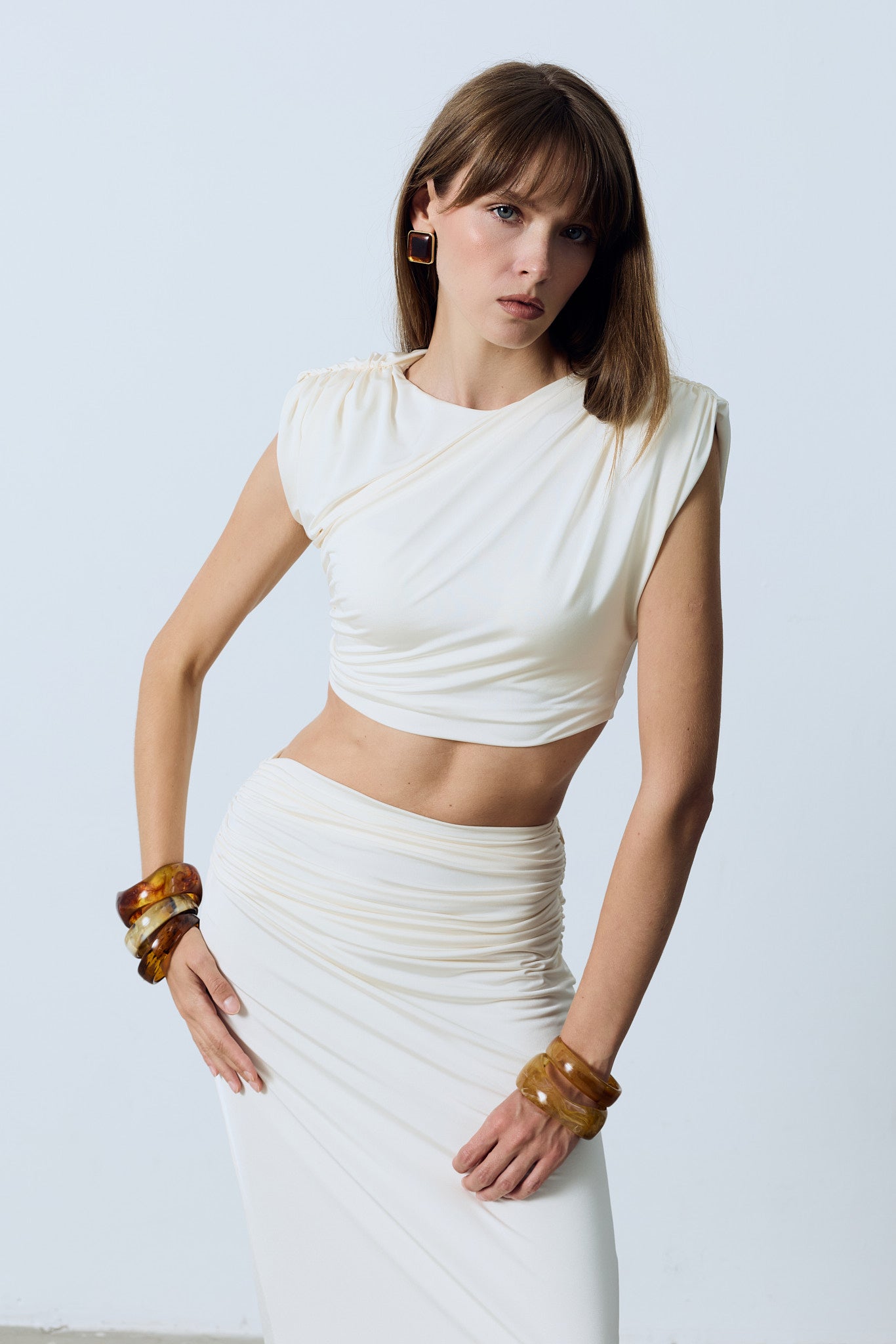 Edina Set Kırık Beyaz